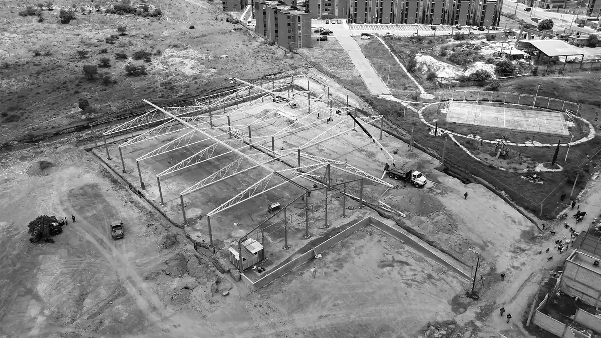 Nave Industrial – Valsequillo, vista aérea de conjunto